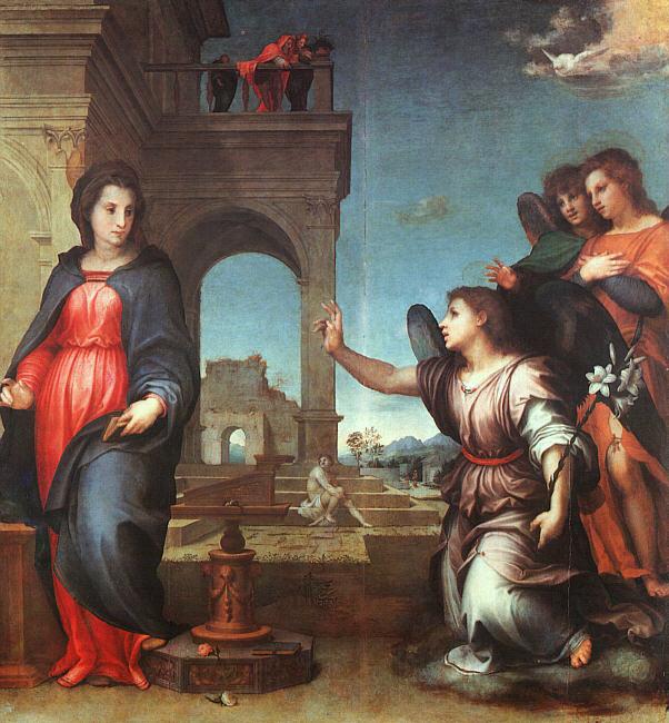 Andrea del Sarto The Annunciation Spain oil painting art